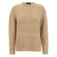 Pulovere Fabiana Filippi Bouclé Insert Sweater Femei