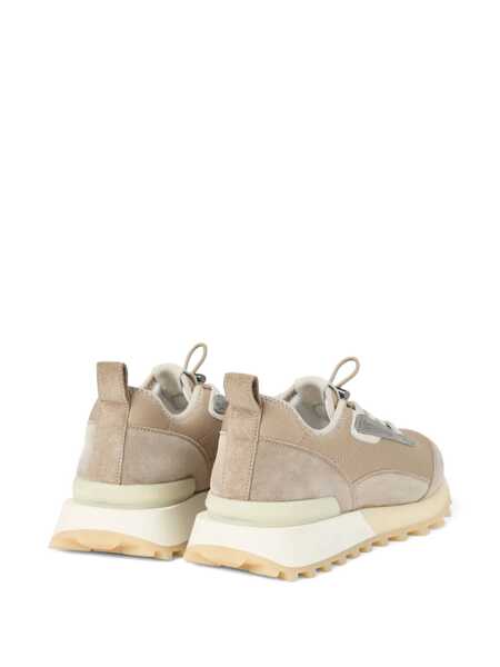 Sneakers Brunello Cucinelli Brunello Cucinelli Leather Sneakers Beige Femei (BM 18539466) 3