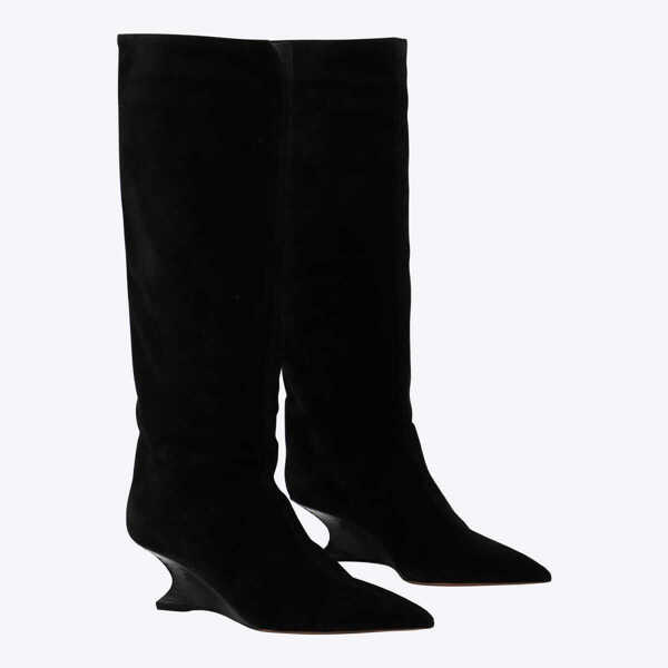 Bocanci Paris Texas Paris Texas Black Leather Nina Boots BLACK CARBONE Femei (BM 18539688) 2