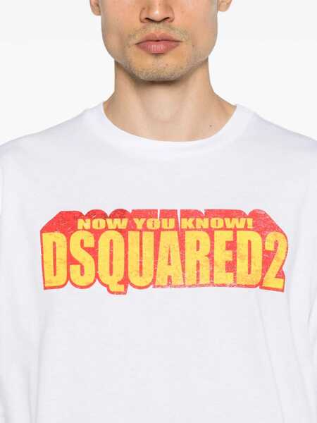 Topuri DSQUARED2 DSQUARED2  T-Shirts And Polos WHITE Barbati (BM 18539955) 4