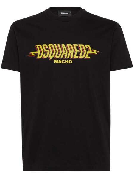 Topuri DSQUARED2 DSQUARED2  T-Shirts And Polos Black Barbati (BM 18539970) 1