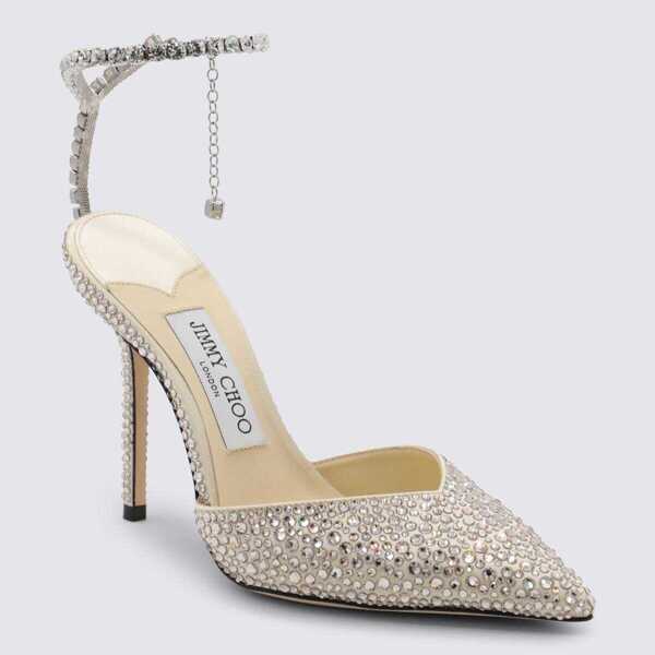 Pantofi cu toc Jimmy Choo Jimmy Choo Crystal Pumps BUTTERMILK/CRYSTAL Femei (BM 18540015) 2