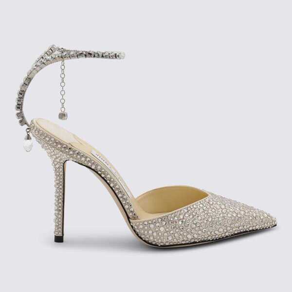 Pantofi cu toc Jimmy Choo Jimmy Choo Crystal Pumps BUTTERMILK/CRYSTAL Femei (BM 18540015) 1