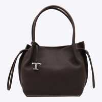 Genti de mana Tod'S Dark Brown Leather Totes Femei