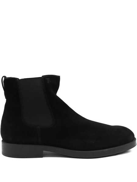 Bocanci TODS TodS Black Leather Boots Black Barbati (BM 18540609) 1