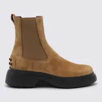 Bocanci Tod'S Camel Suede And Leather Boots Femei