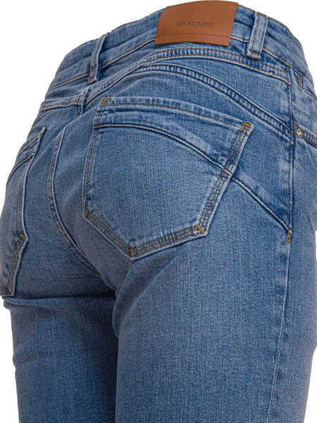 Blugi drepti Max Mara Perfect Fit Flare jeans Blue Femei (BM 18540921) 4