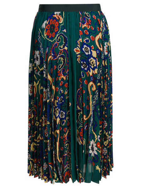 Fuste casual Sacai Floral print skirt Green Femei (BM 18540948) 2