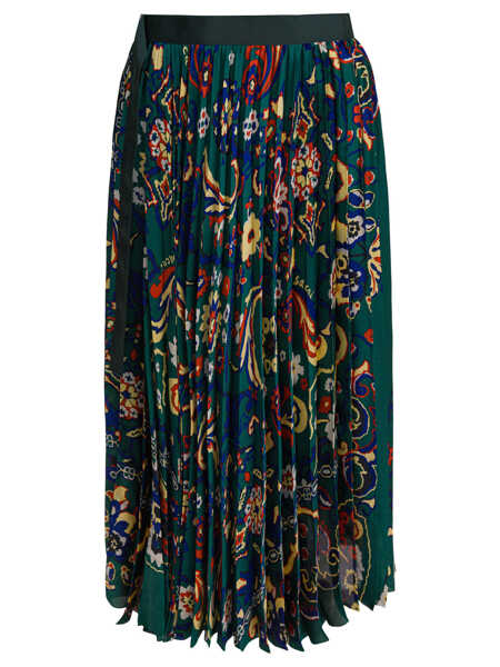 Fuste casual Sacai Floral print skirt Green Femei (BM 18540948) 1