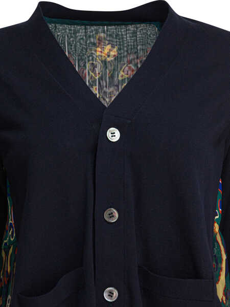 Cardigane Sacai Cardigan with floral print Blue Femei (BM 18540957) 3