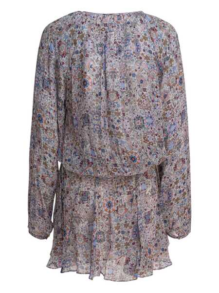 Rochii elegante ISABEL MARANT ETOILE Floral flared dress Beige Femei (BM 18540963) 2