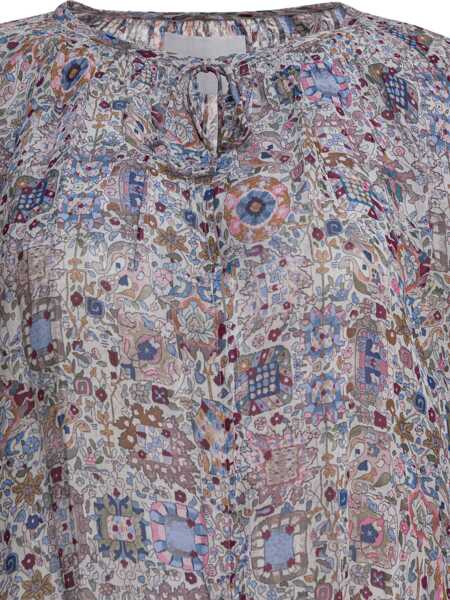 Rochii elegante ISABEL MARANT ETOILE Floral flared dress Beige Femei (BM 18540963) 3