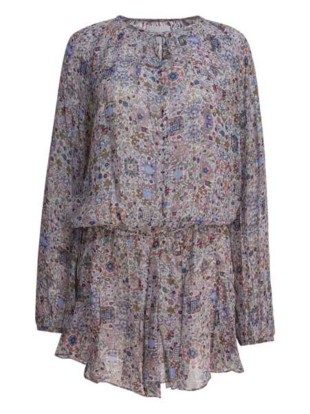 Rochii elegante ISABEL MARANT ETOILE Floral flared dress Beige Femei (BM 18540963) 1