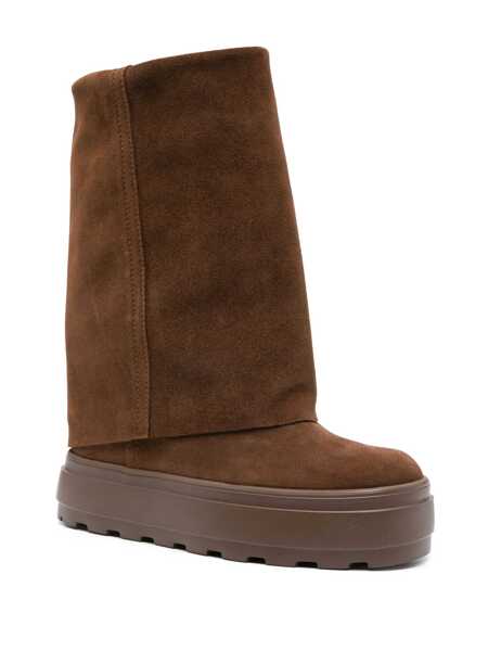 Botine Casadei Suede ankle boots Brown Femei (BM 18540972) 2