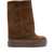 Casadei Suede ankle boots Brown