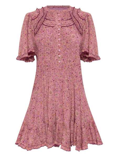 Rochii elegante ISABEL MARANT ETOILE Celyana flared dress Pink Femei (BM 18540993) 1