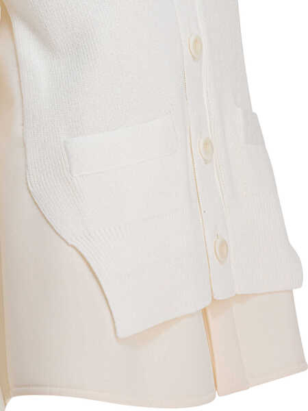 Pulovere Sacai V-neck sweater White Femei (BM 18540999) 4