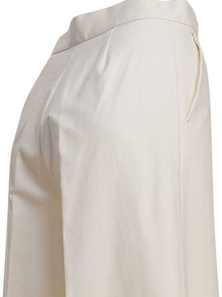 Pantaloni casual Max Mara Wide leg trousers White Femei (BM 18541029) 4