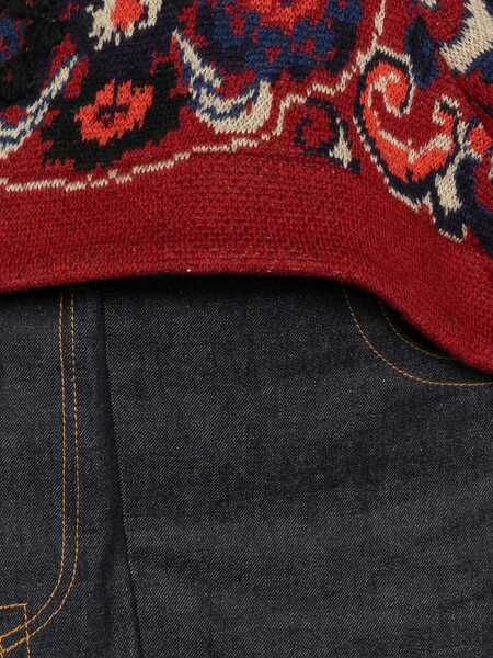 Pulovere Sacai Floral jacquard knit sweater Bordeaux Femei (BM 18541053) 5