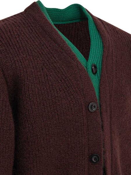 Cardigane Sacai Wool blend cardigan Brown Barbati (BM 18541056) 3