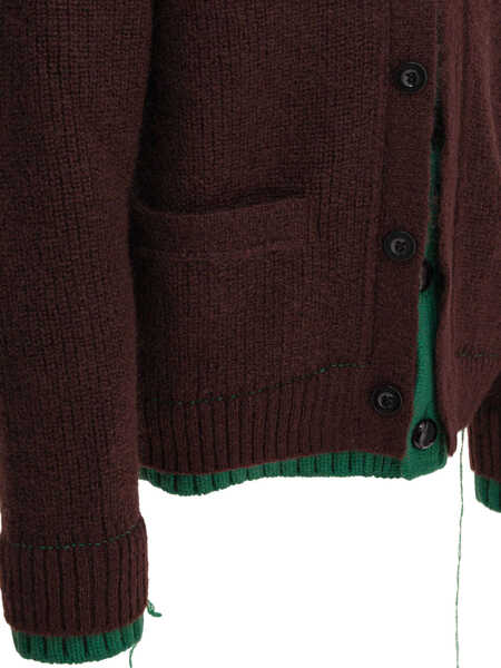 Cardigane Sacai Wool blend cardigan Brown Barbati (BM 18541056) 4