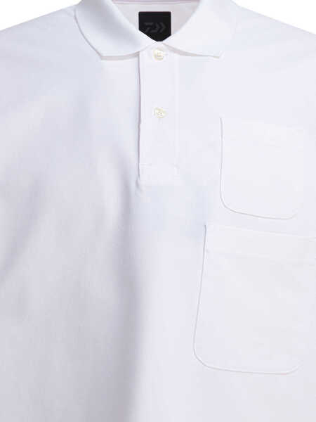 Tricouri Polo Daiwa Pier 39 Polo shirt with two pockets White Barbati (BM 18541116) 3