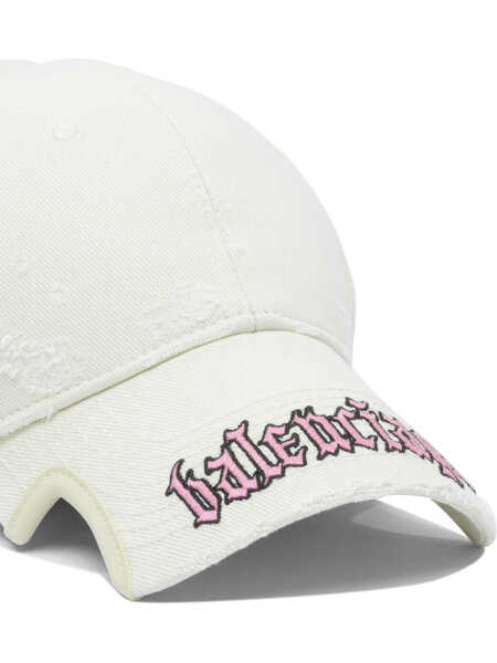 Sepci Balenciaga Blackletter Script trucker hat White Femei (BM 18541131) 4