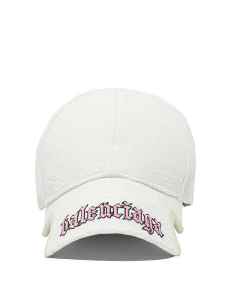 Sepci Balenciaga Blackletter Script trucker hat White Femei (BM 18541131) 1