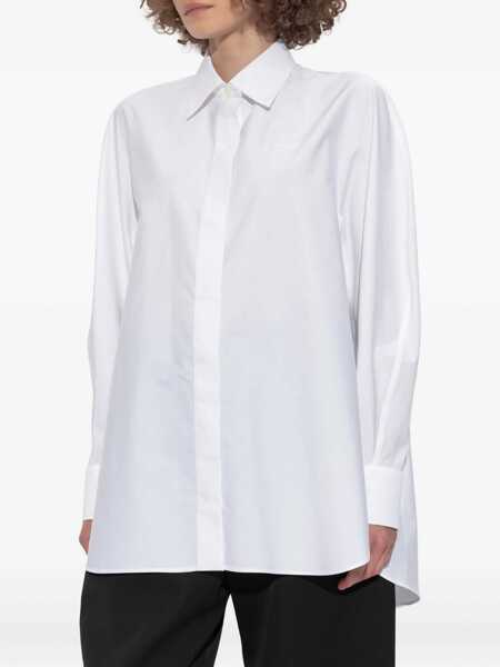 Camasi office Givenchy Poplin shirt with embroidery GIVENCHY White Femei (BM 18541146) 3