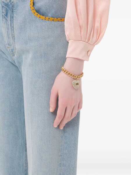 Bratari Valentino Garavani Coeur Royal bracelet with Swarovski crystals Gold Femei (BM 18541152) 2