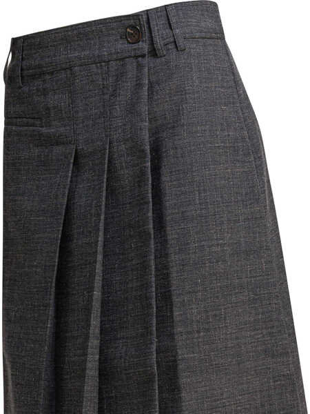 Fuste casual SOEUR Varna Skirt Grey Femei (BM 18541269) 3