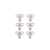 Self-Portrait Drop earrings with bows Silver