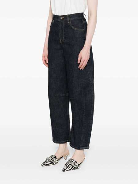 Blugi drepti Self-Portrait Wide leg jeans Blue Femei (BM 18541365) 3