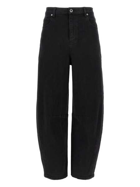 Blugi drepti Self-Portrait Wide leg jeans Black Femei (BM 18541380) 1