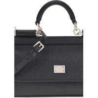 Genti de umar Dolce & Gabbana Dama - Genti de mana Dolce & Gabbana Sicily small leather Handbag NERO Femei (BM 18541612) - B-mall.ro