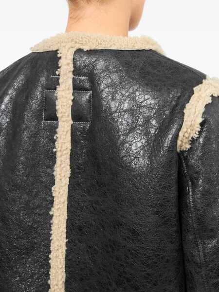 Geci de piele MM6 Maison Margiela Shearling Jacket BLACK Femei (BM 18541696) 5