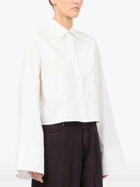 Bluze MM6 Maison Margiela Cotton Shirt WHITE Femei (BM 18541708) 2