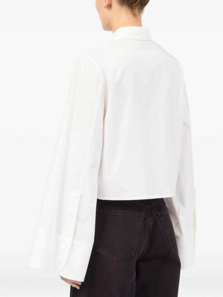 Bluze MM6 Maison Margiela Cotton Shirt WHITE Femei (BM 18541708) 4