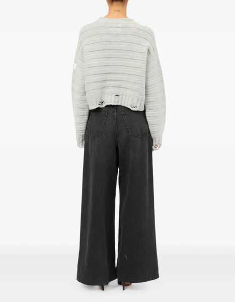 Pulovere casual MM6 Maison Margiela Wool Pullover GREY Femei (BM 18541714) 4