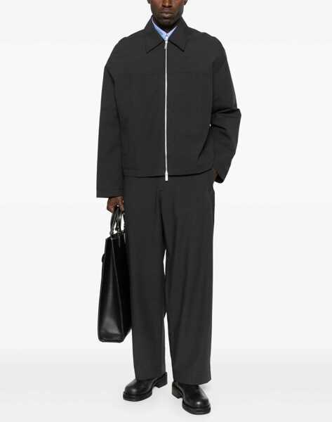 Jachete STUDIO NICHOLSON Harrington Jacket With Zipper GREY Barbati (BM 18541717) 2