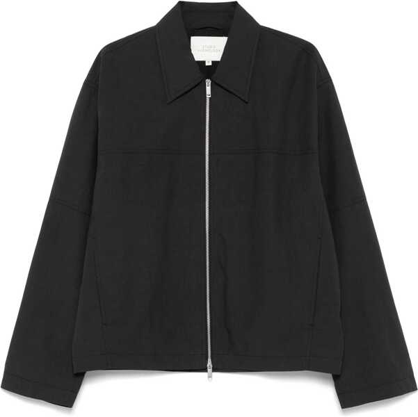 Jachete STUDIO NICHOLSON Harrington Jacket With Zipper GREY Barbati (BM 18541717) 1