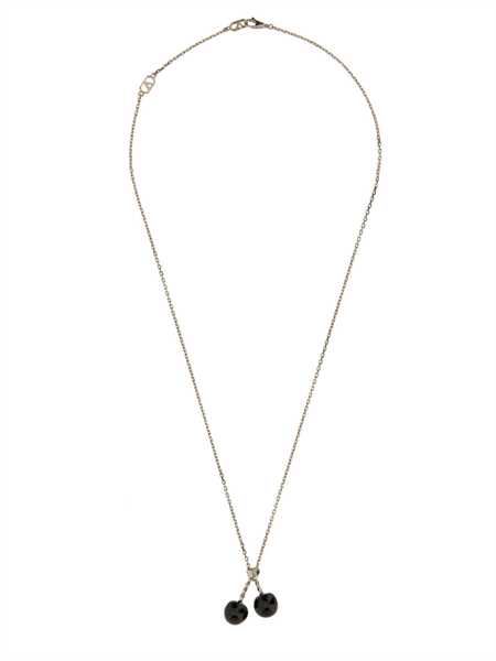 Coliere Valentino Garavani Chez Valentino Metal And Enamel Necklace BLACK Barbati (BM 18541726) 2