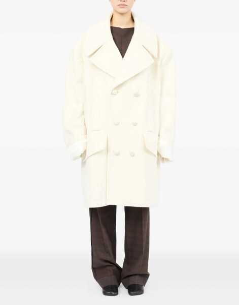 Paltoane MM6 Maison Margiela Wool Coat WHITE Femei (BM 18541765) 2