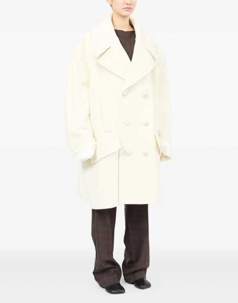 Paltoane MM6 Maison Margiela Wool Coat WHITE Femei (BM 18541765) 3