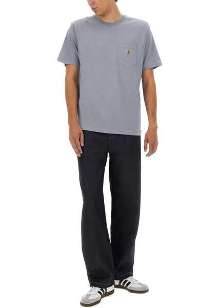 Tricouri Carhartt T-Shirt With Pocket GREY Barbati (BM 18541768) 2