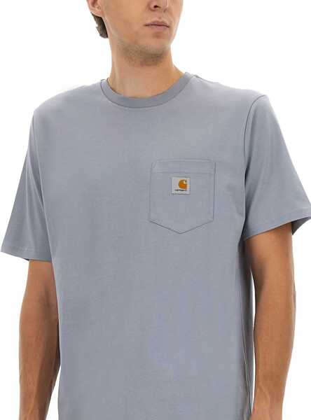 Tricouri Carhartt T-Shirt With Pocket GREY Barbati (BM 18541768) 4
