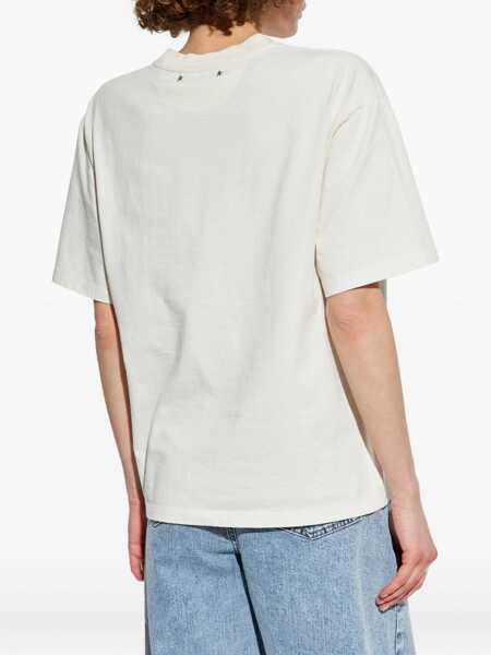 Tricouri Golden Goose Journey T-Shirt With Print WHITE Femei (BM 18541786) 4