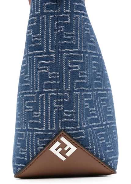 Genti de mana Fendi Ff Small Shopping Bag DENIM Barbati (BM 18541789) 4