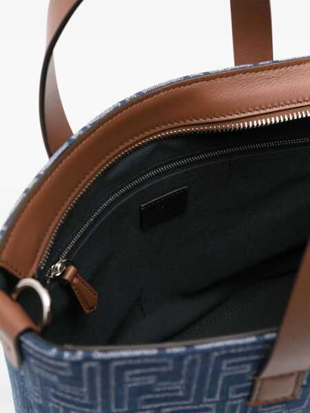 Genti de mana Fendi Ff Small Shopping Bag DENIM Barbati (BM 18541789) 5