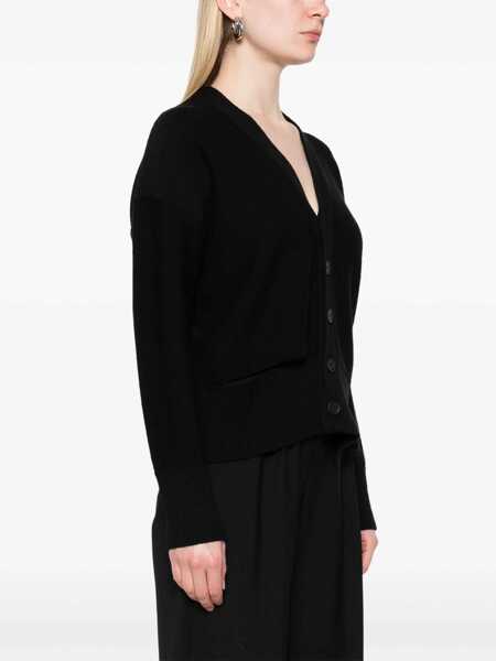 Cardigane MM6 Maison Margiela Wool Knit Cardigan BLACK Femei (BM 18541798) 3